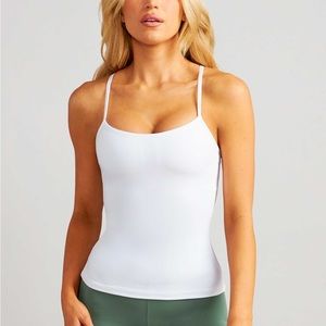Stori white workout tank